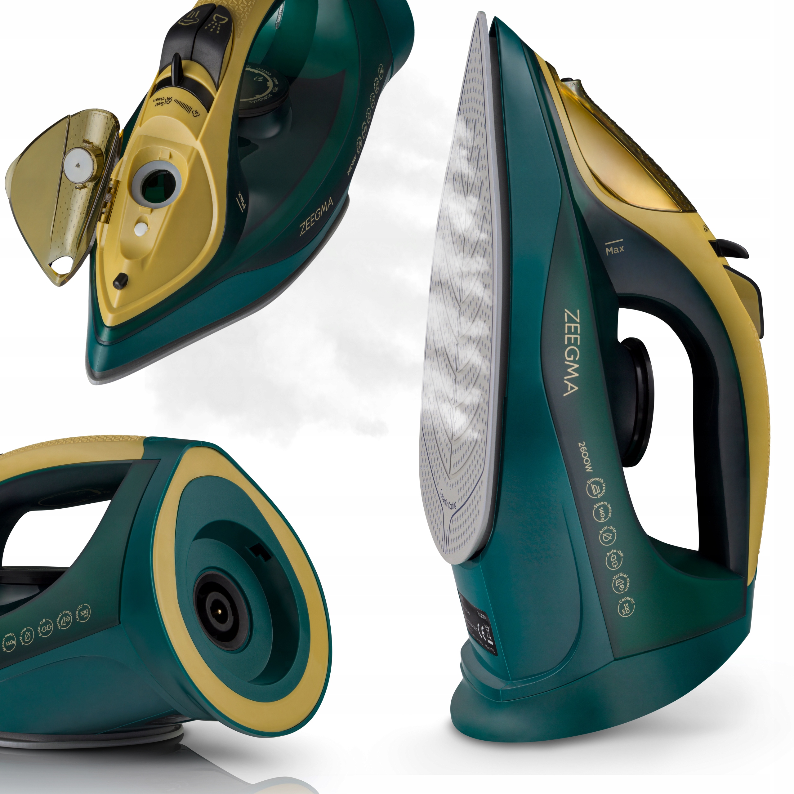 Žehlička Zeegma ZE-IRONEE GREEN GOLD 2600 W